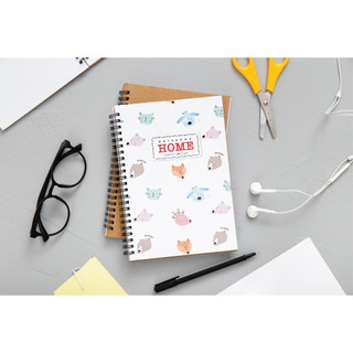 HẢI TIẾN Sổ lò xo bìa bồi cao cấp Home A4 (200, 300 trang)