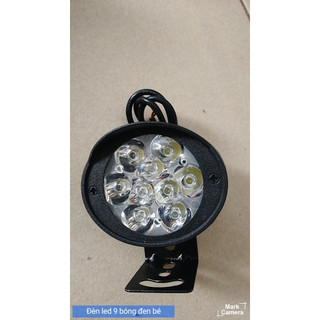 Đèn xe điện đèn trợ sáng xe điện 12v - 80v 9 bóng led - hình tròn