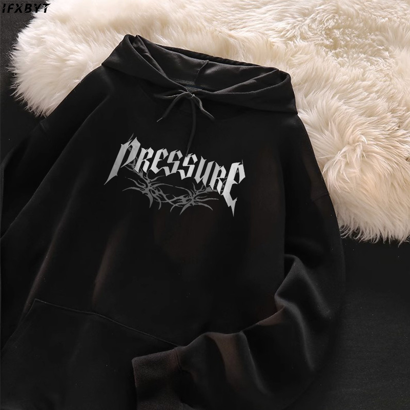 Áo Hoodie Cotton IFXBYT áo nỉ tay dài form rộng cổ tròn unisex 100% cotton-Y0244