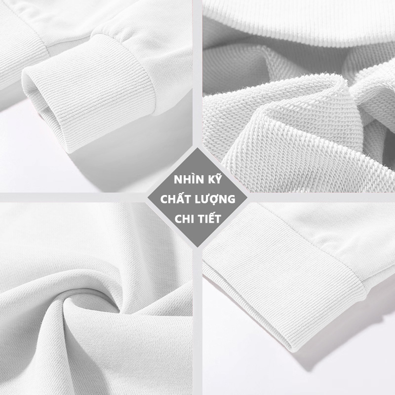 Áo Hoodie Cotton IFXBYT áo nỉ tay dài form rộng cổ tròn unisex 100% cotton-Y0244