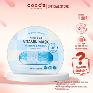Mặt Nạ Banobagi Dưỡng Sáng Và Cấp Ẩm Cho Da Stem Cell Vitamin Mask 30g - Whitening and Moisture (BIỂN CARO)