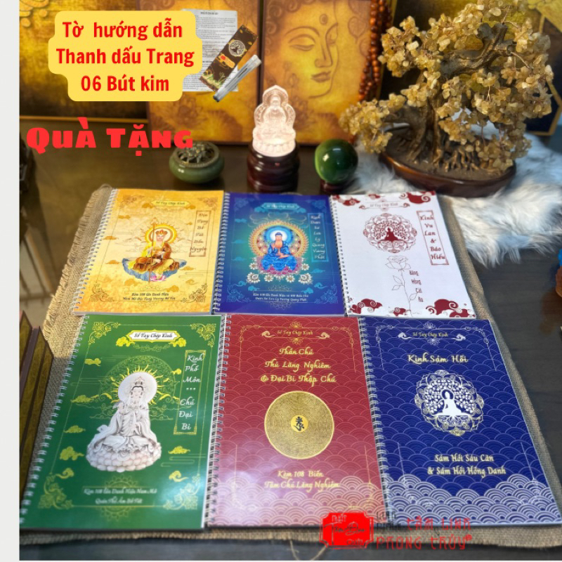 Combo 6 cuốn Sổ Tay Chép Kinh