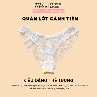 Quần lót ren mềm gợi cảm co giãn tốt tôn vòng 3 cạp thường cao cấp Mebra