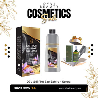 Dầu gội phủ bạc tóc Dầu gội nhuộm tóc bạc Dầu gội phủ bạc thảo mộc saffron