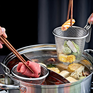 Vợt với mì, vá trụng hủ tiếu, mì inox, giỏ vớt đồ ăn nhúng lẩu tiện lợi