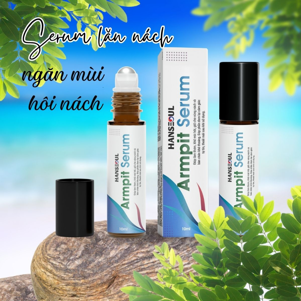 Serum lăn nách khử mùi hôi nách Armpit giúp làm sáng da, không bết dính, nhỏ gọn 10ml