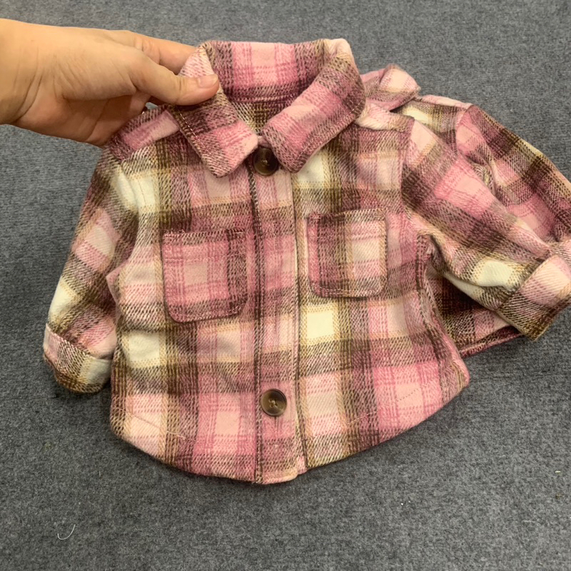 Áo sơ mi dạ cho bé hàng xuất dư xịn chất cực đẹp