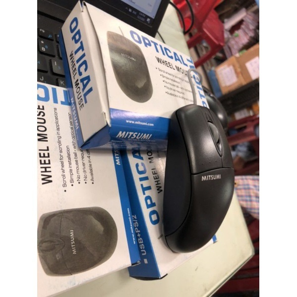 Chuột quang Mitsumi ECM-S6703 cổng USB - Hàng Chính Hãng Bảo Hành 36 tháng