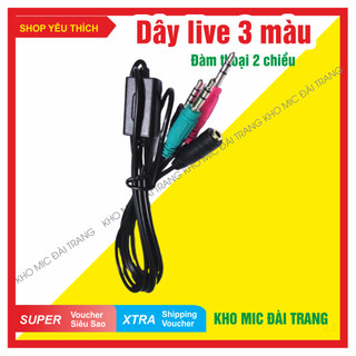 Dây live stream 3 màu - giắc live stream thu âm cao cấp chính hãng