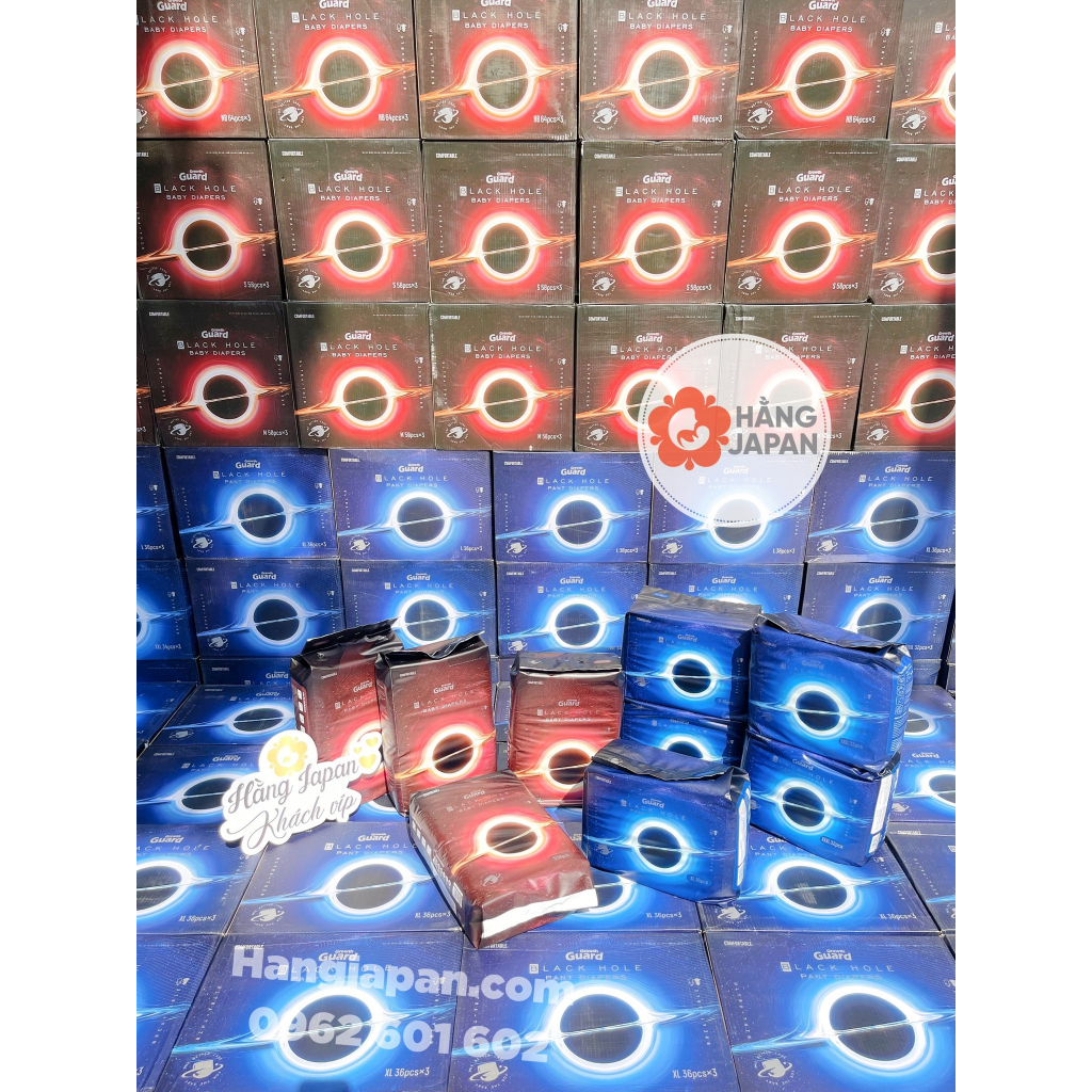 Bỉm dán/ quần BLACK HOLE Nội Địa Trung cao cấp 100% đủ size NB64/ S58/ M50/ L42/ XL38/ L38/XL36/ XXL34/ XXXL32