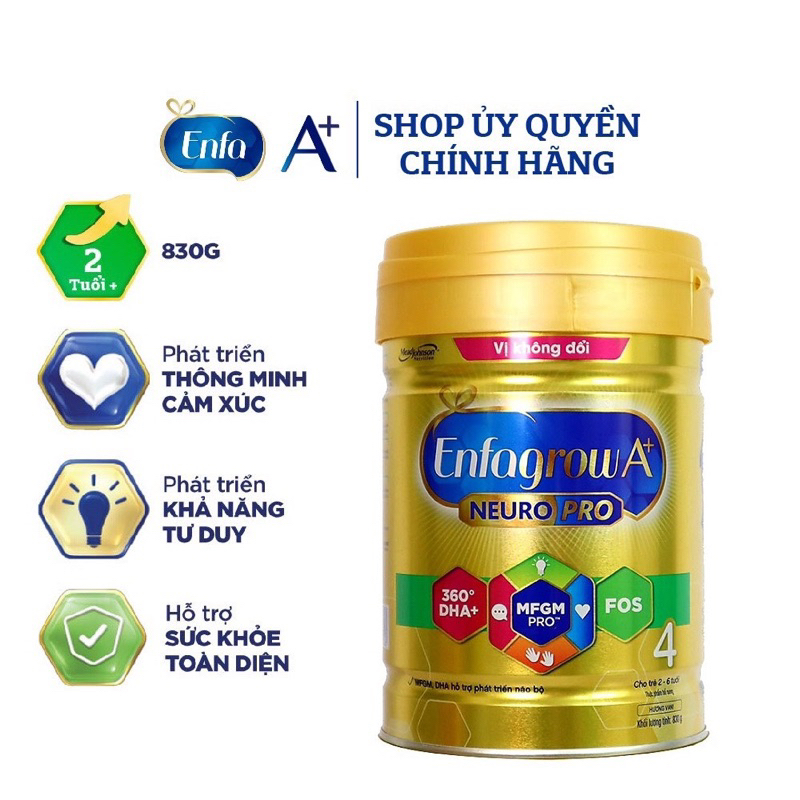 Sữa Enfagrow A+ 3,4, Enfamil a+ 1,2 830g