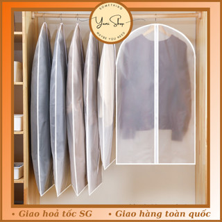 Túi Trùm Chống Bụi Quần Áo Có Dây Kéo Bao Trùm Bảo Quản Áo Vest Áo Khoác