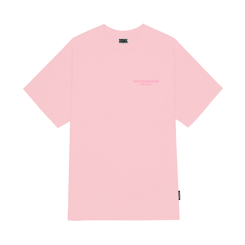 Áo Thun Oversize Local Brand NEVASOME Pinky Hồng Dâu Cotton Tay Lỡ Form Rộng Nam Nữ