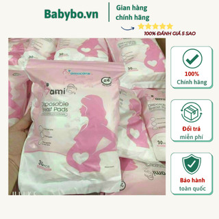 Túi 30 miếng thấm sữa cao cấp siêu thấm hút Mami Care Hàn Quốc