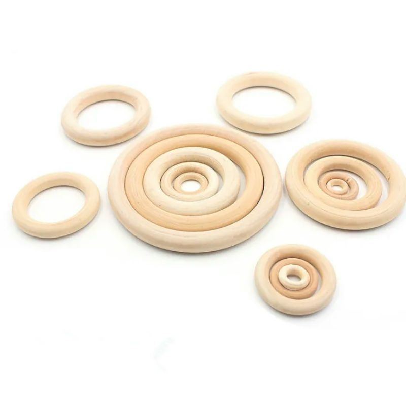 Vòng gỗ thủ công size từ 2_7cm