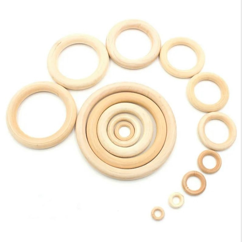 Vòng gỗ thủ công size từ 2_7cm