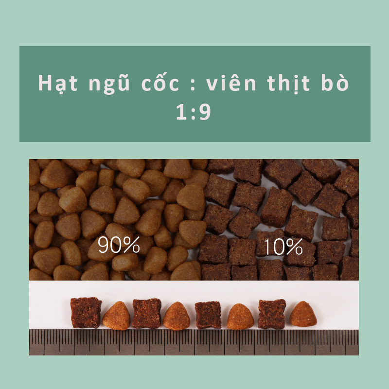 HẠT THỨC ĂN CÚN CƯNG CAPTAIN TRỘN BÒ - 500G