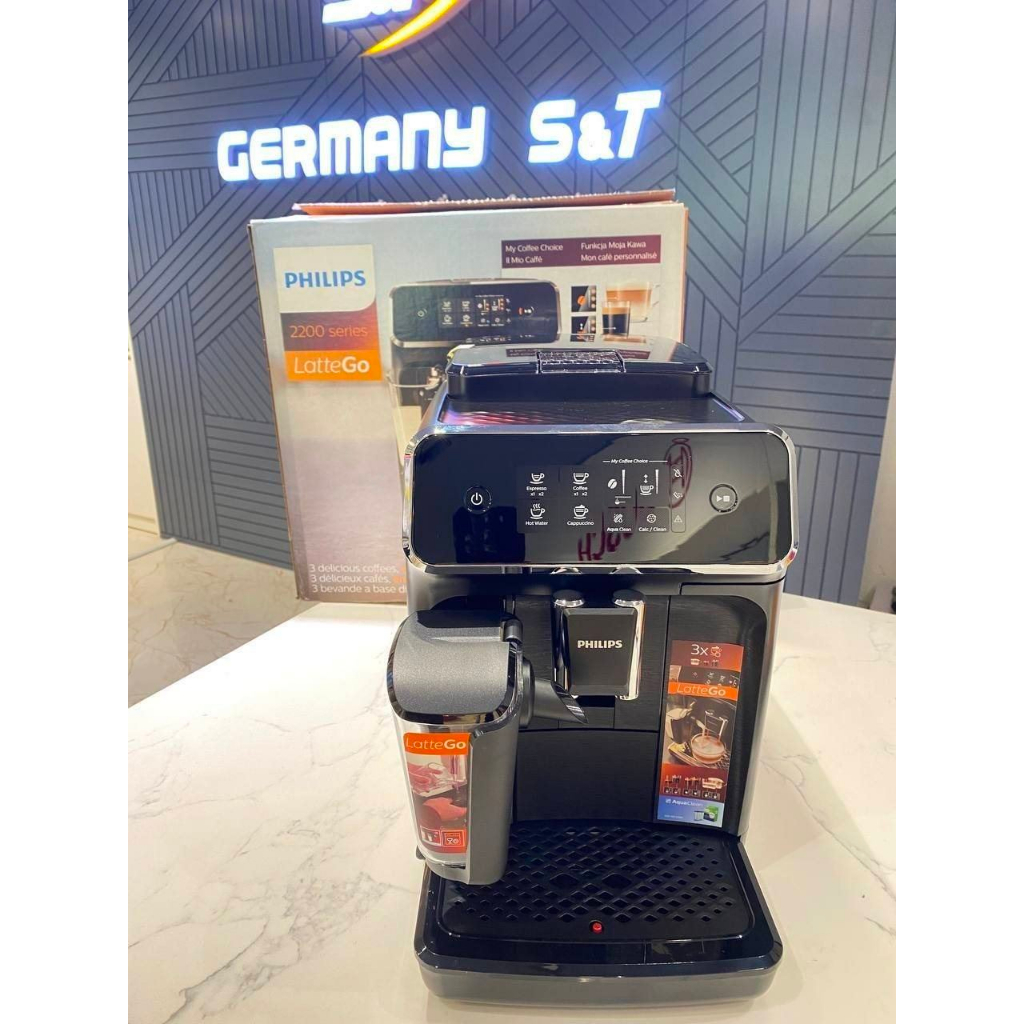 Máy Pha Cà Phê Philips EP2230/10 Latte go Made in Rumania Nội Địa Đức Máy pha cafe gia đình hiện đại GermanySnT 630041