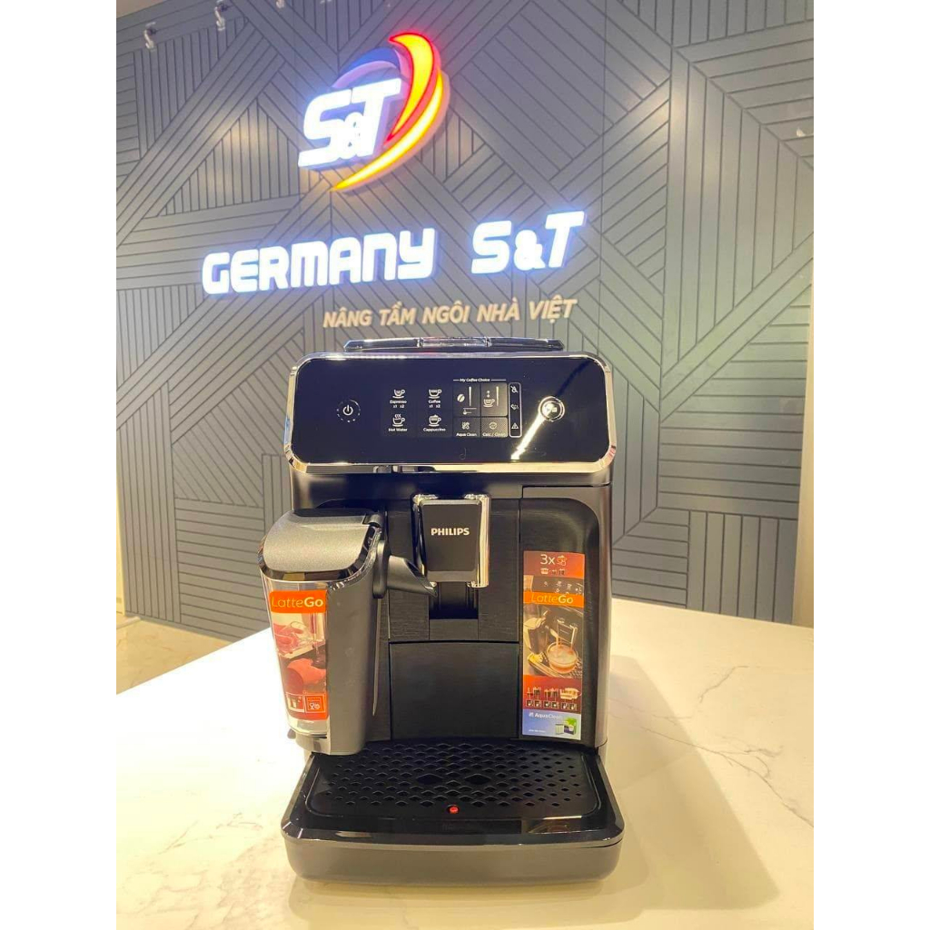 Máy Pha Cà Phê Philips EP2230/10 Latte go Made in Rumania Nội Địa Đức Máy pha cafe gia đình hiện đại GermanySnT 630041