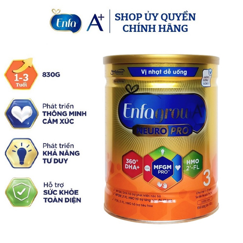 Sữa Enfagrow A+ 3,4, Enfamil a+ 1,2 830g