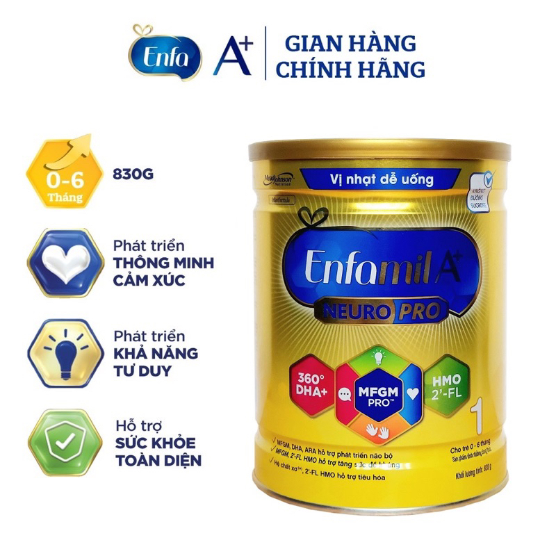 Sữa Enfagrow A+ 3,4, Enfamil a+ 1,2 830g