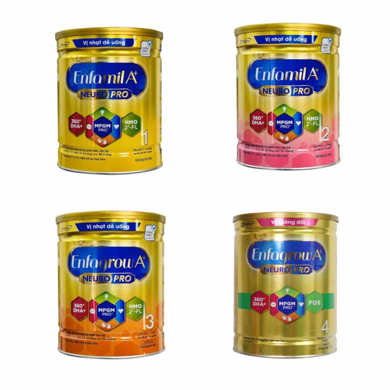 Sữa Enfagrow A+ 3,4, Enfamil a+ 1,2 830g