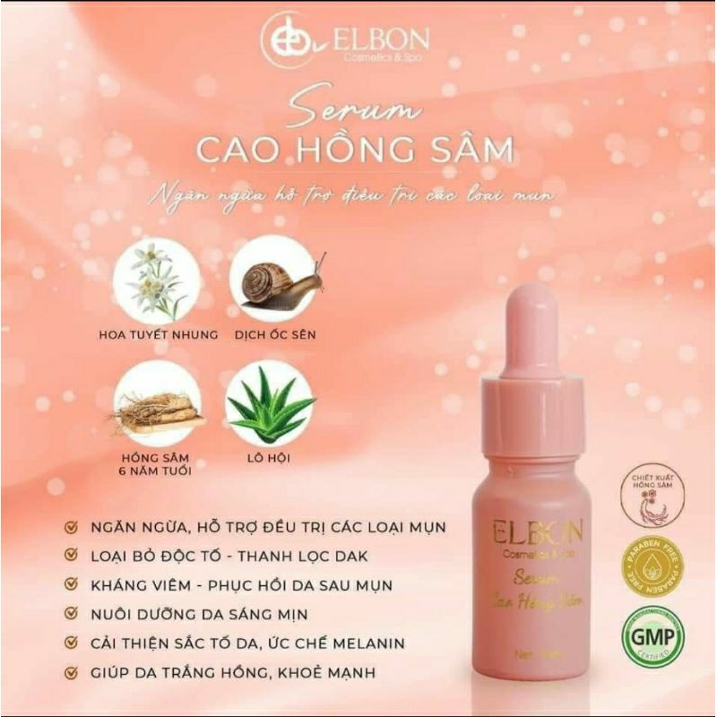 Serum Cao hồng sâm 10ml
