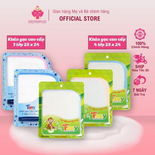 Khăn gạc hộp trắng fany cao cấp 10 cái/hộp