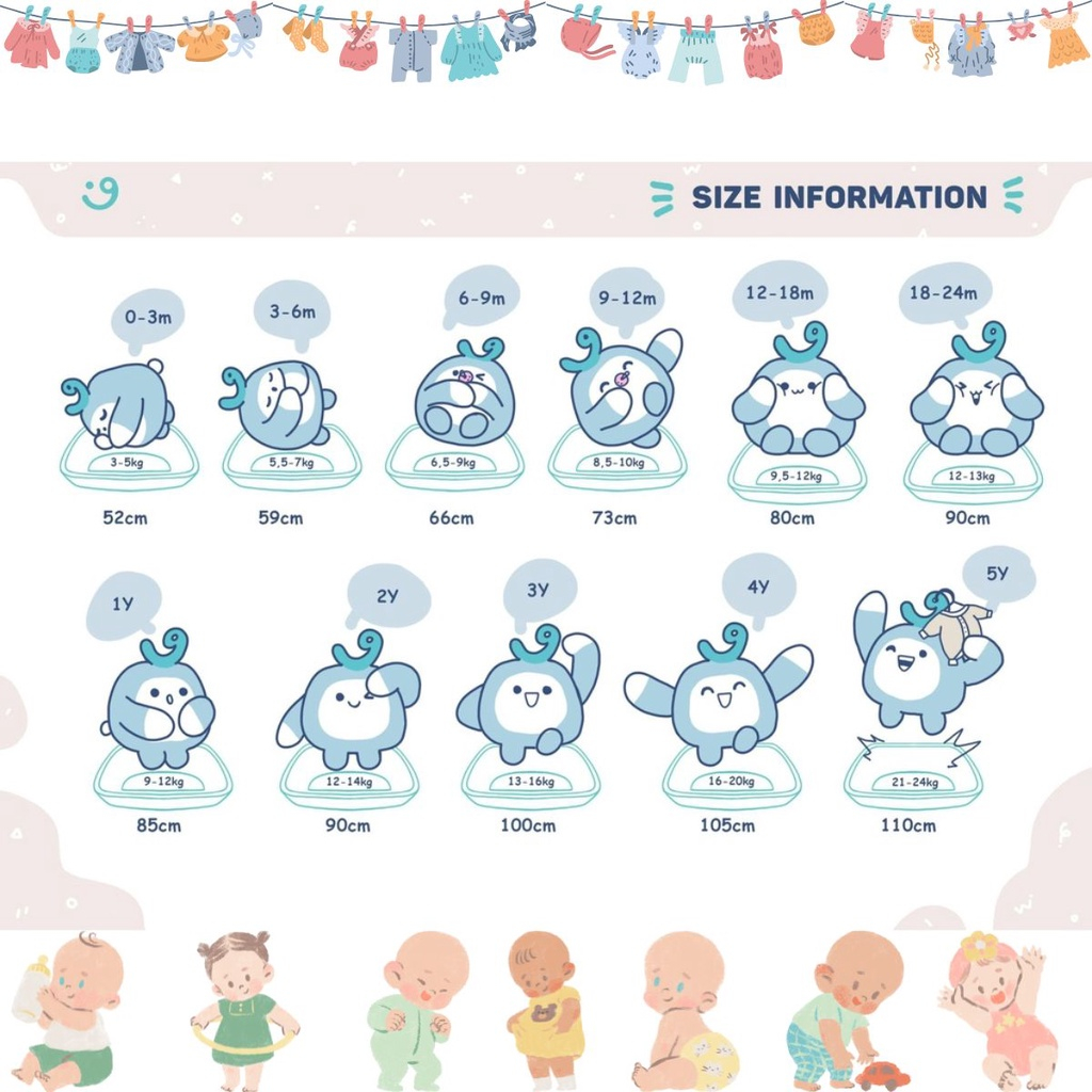 Bộ bodysuit lộn tay cho bé sơ sinh Mompa 0 đến 9 tháng vải petit co giãn thoáng mát MP 411