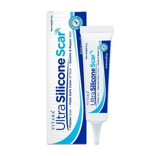 Vitara Ultra Silicone Kem Thoa Sẹo Lồi, Sẹo Mổ, Sẹo Do Tai Nạn Tuýp 15g
