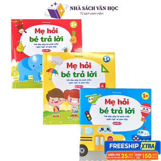 Sách - mẹ hỏi bé trả lời - combo 3 quyển - hỏi đáp giúp bé phát triển ngôn ngữ và giao tiếp
