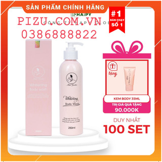 [TẶNG KEM BODY 35ML] Sữa tắm men bia MINIGARDEN 250ml hương nước hoa - MINIGARDEN WHITENING BODY WASH