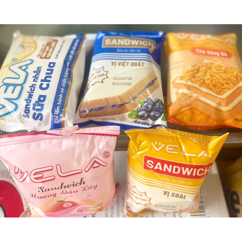 Bánh Vela sandwich 45g các vị date 2 tháng