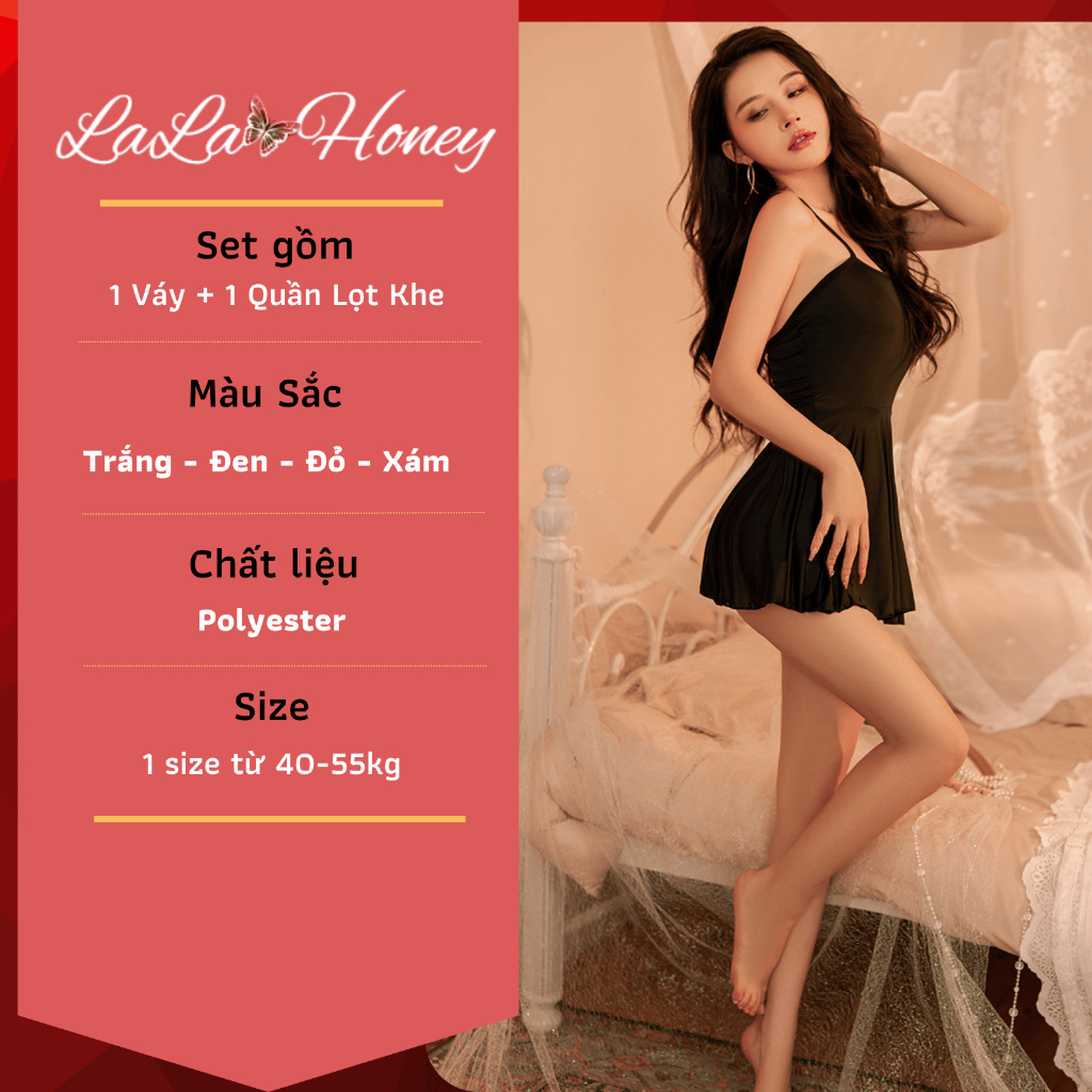 Váy Ngủ Cotton Thun Lạnh 2 Dây Sexy Gợi Cảm Quyến Rũ, Đầm Ngủ Cotton Thun Lạnh 2 Dây Sexy Gợi Cảm Cho Nữ - LALA HONEY | BigBuy360 - bigbuy360.vn