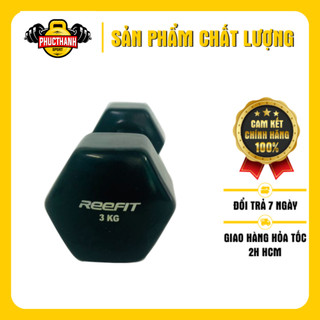 Tạ tay cao su 3kg Reefit (1 cái) (PHUCTHANHSPORT)