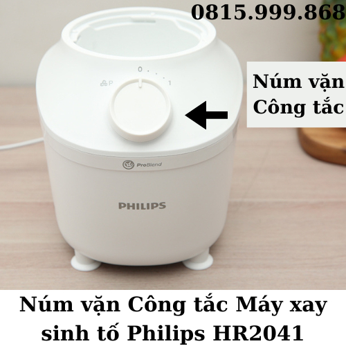 Phụ kiện máy xay sinh tố philips HR2041 - Núm vặn công tắc
