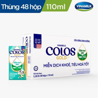 Thùng 48 hộp sữa non vinamilk colos gold 110ml. tổng kho sữa bột vnm