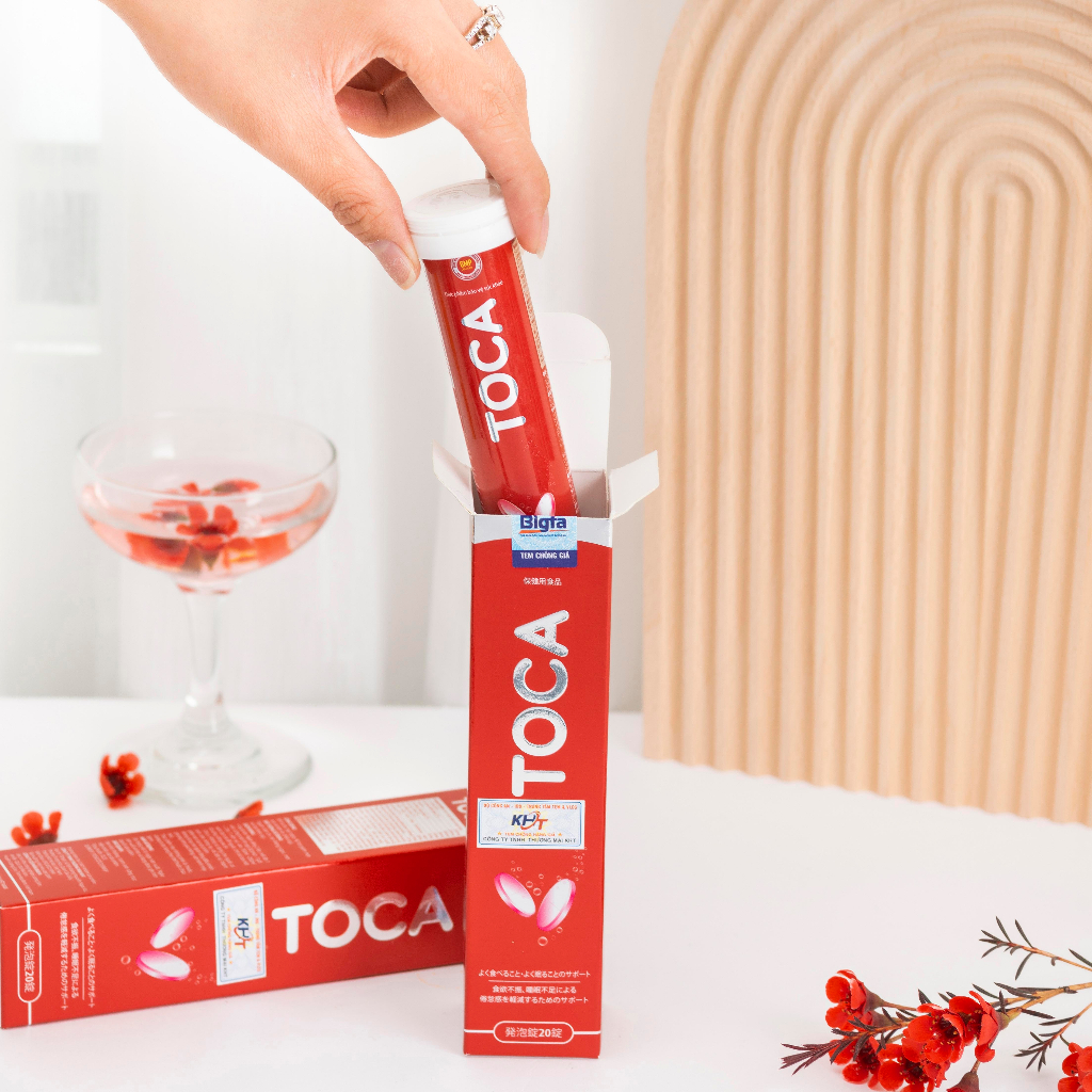 Combo 2 Viên sủi hỗ trợ tăng cân Toca  - Ăn ngon, ngủ ngon, tăng cân tự nhiên