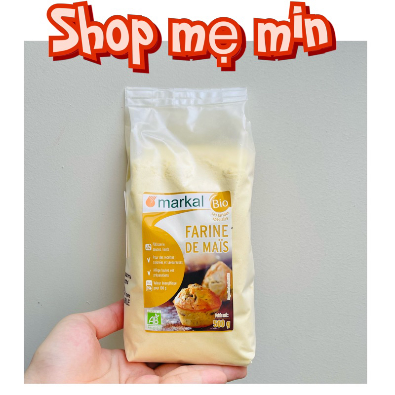 Bột bắp hữu cơ Markal làm bánh, đồ ăn dặm cho bé Shop mẹ Min