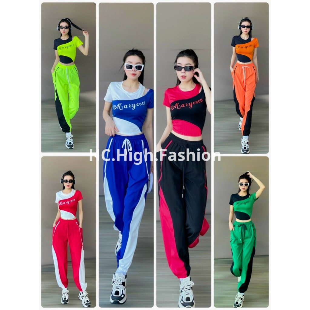 Đồ tập gym nữ,đồ tập thể thao, áo croptop, quần jogger cao cấp tập gym, yoga, aerobic siêu đẹp