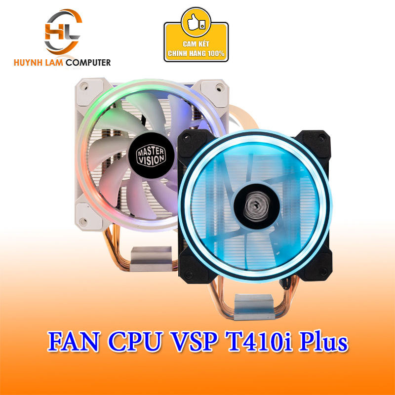 Tản nhiệt CPU T410i Plus Fan VSP 12cm Led RGB Dùng Cho Tất Cả Socket Hàng Chính Hãng