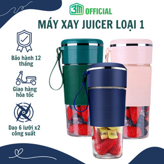 Máy Xay Sinh Tố Cầm Tay Mini JUICER Đa Năng Cốc Thủy Tinh Cao Cấp Loại 1 Bảo Hành 12 Tháng Lỗi 1 Đổi 1