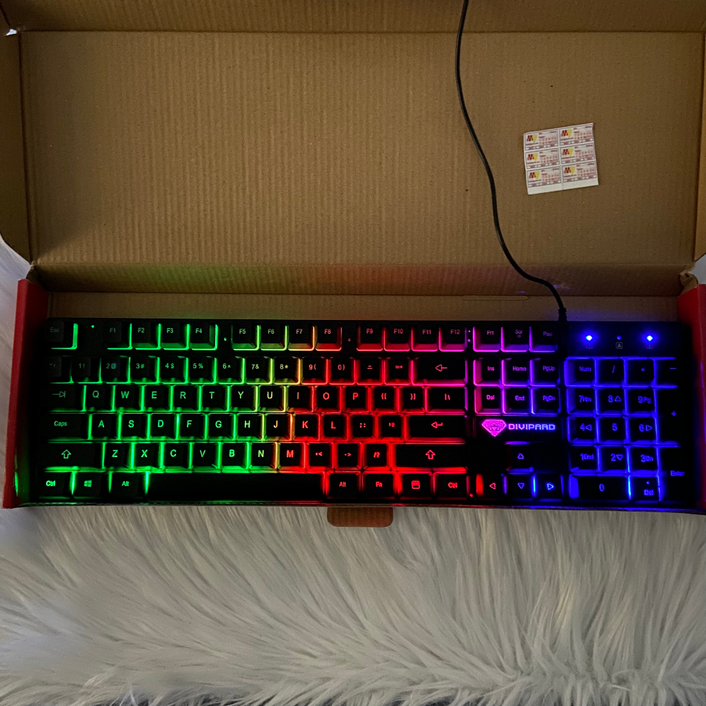 Bộ phím chuột văn phòng CAO CẤP DIVIPARD MK310 , GK-20 Giả cơ NEW Bảo hành 6T