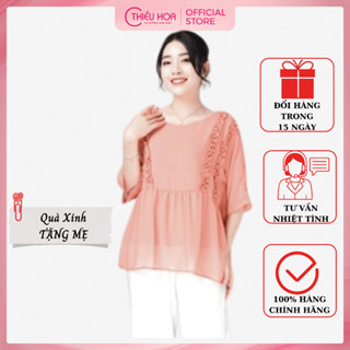 Áo trung niên vải voan cao cấp, mềm mịn Thiều Hoa AD2C0436