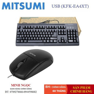 Bộ bàn phím chuột Mitsumi cổng USB chính hãng bảo hành 36 tháng
