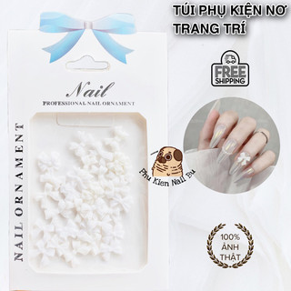 Phụ kiện nơ trắng, nơ mix, nơ thạch