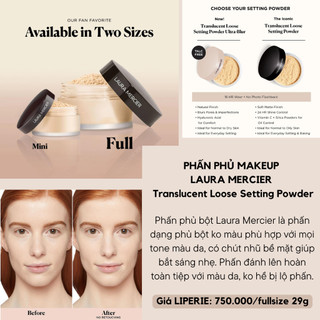[Laura Mercier] Phấn phủ minisize Laura Mercier Loose Setting Power