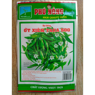 Hạt giống ớt xiêm xanh Taka Phú Nông gói 0.1gr