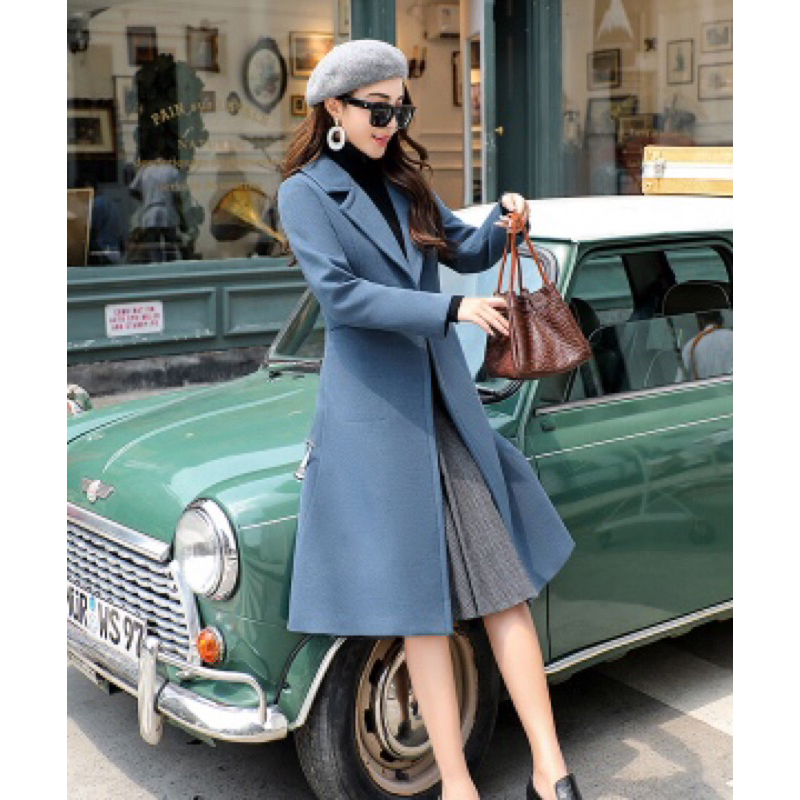 Áo khoác dạ măng tô Nữ dáng dài cao cấp