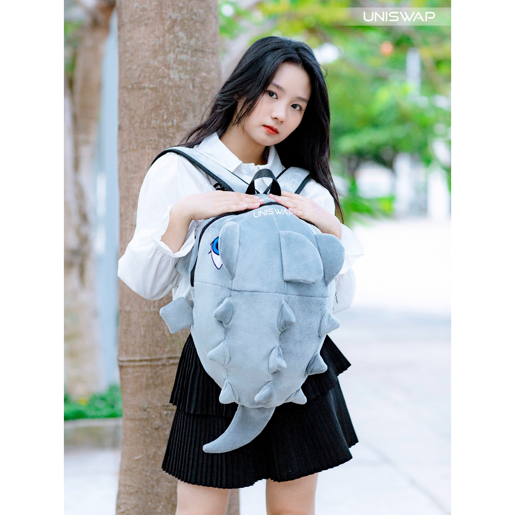Cặp khủng long cỡ trung màu xám siêu dễ thương hot hit - VẢI NHUNG MỊN